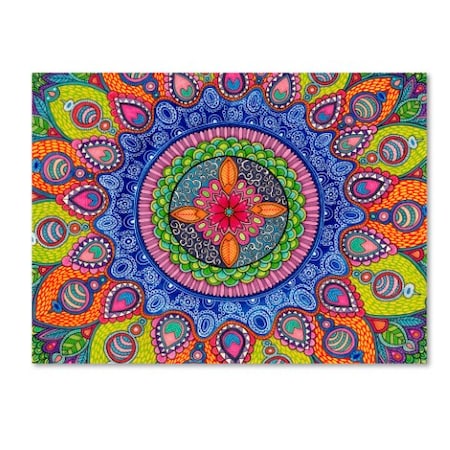 Hello Angel 'Mardi Gras Mandala' Canvas Art,24x32